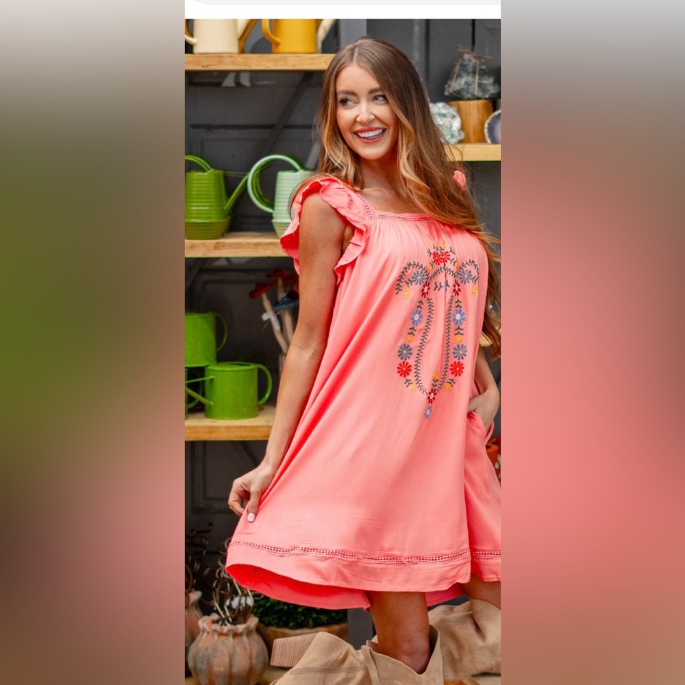 NWT Davi & Dani Embroidered Dress